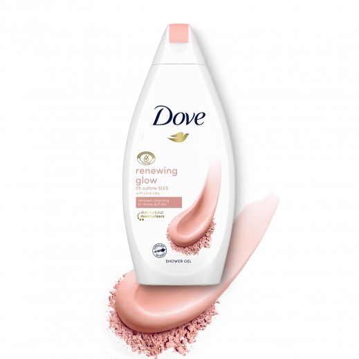 Dove Renewing Glow Pink Clay sprchový gél 250ml