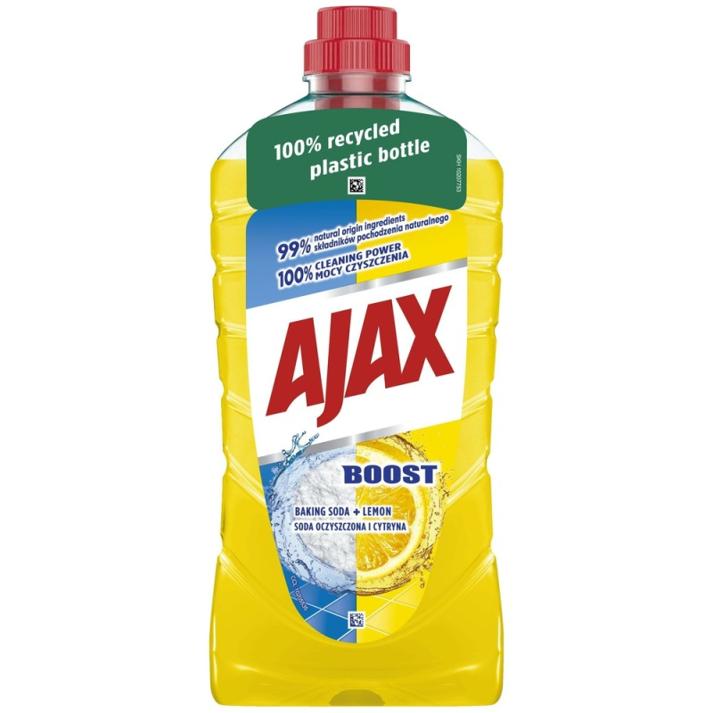 Ajax na podlahy Boost Baking 1 l Soda & Lemon (žltý)